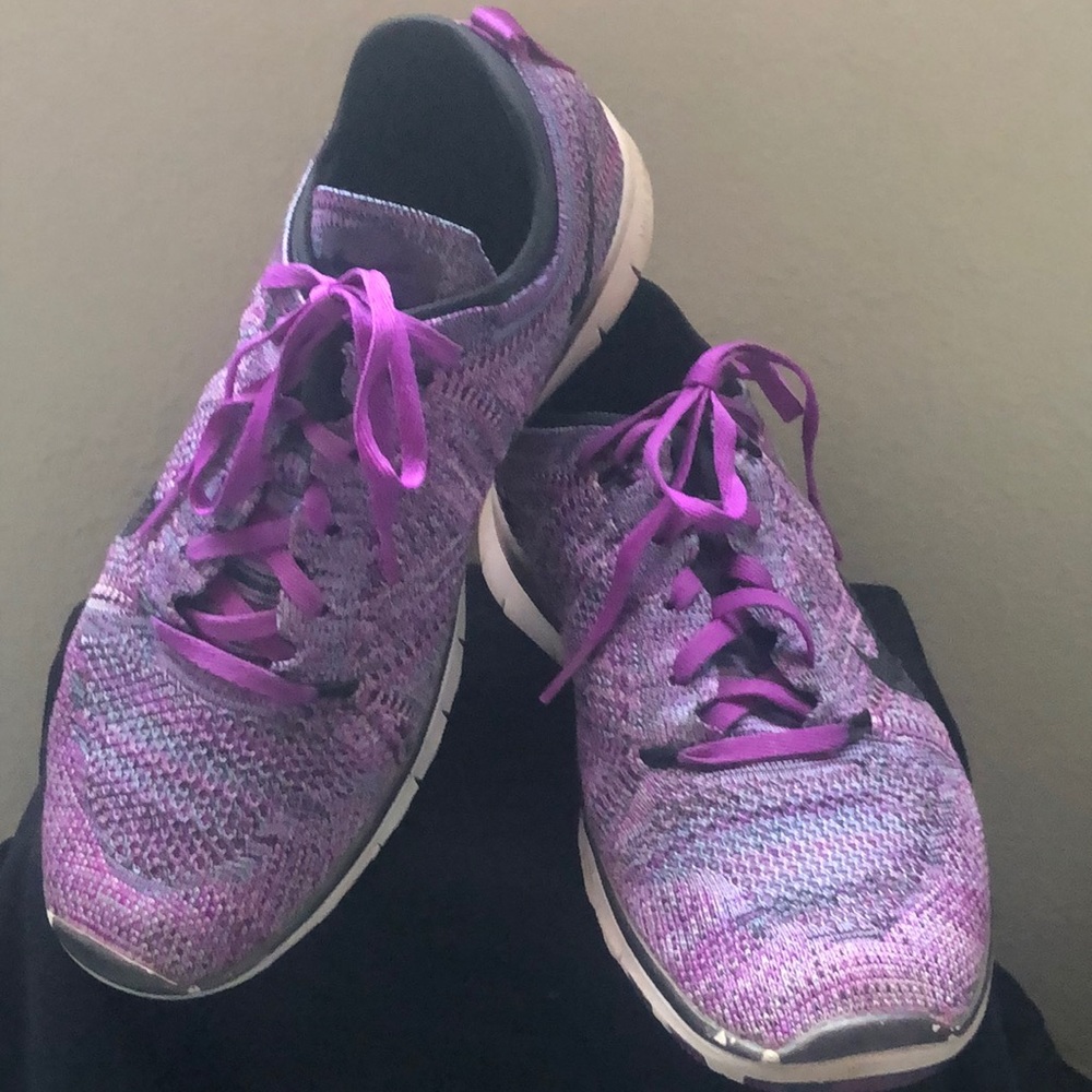 Nike Free TR Flyknit Purple Sneakers 8.5